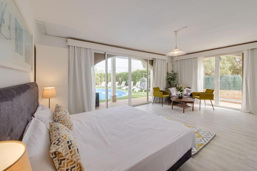 Moderne Villa, Pool+Meerblick,Schnelles Wifi,Klima Calas de Mallorca Exteriér fotografie