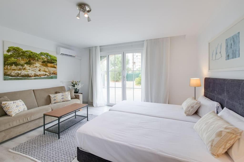 Moderne Villa, Pool+Meerblick,Schnelles Wifi,Klima Calas de Mallorca Exteriér fotografie